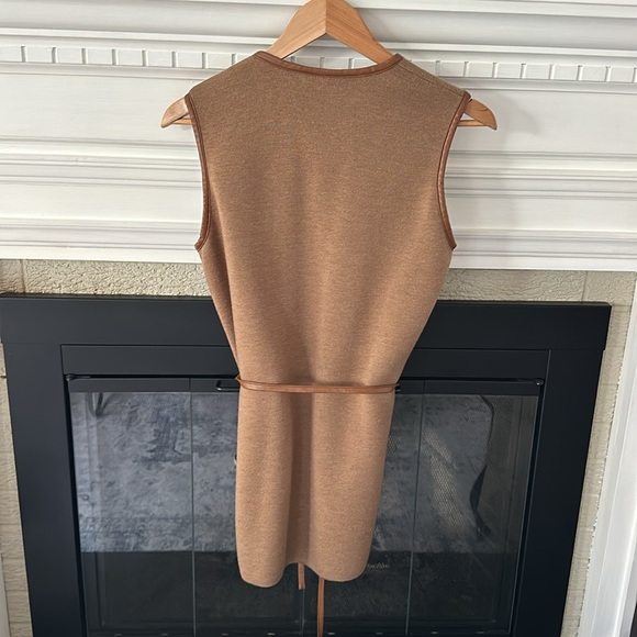 J Mclaughin medium merino wool midi beige vest - Picture 3 of 6